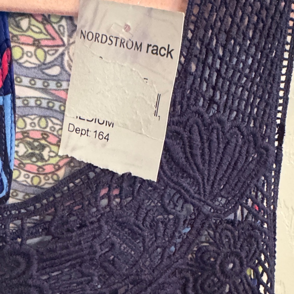 West K Blue Patterned Sleeveless Dress NWT - Picture 3 of 5